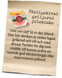 Scans färdigskivade julskinka